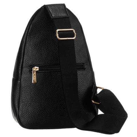 Czarna saszetka damska crossbody plecaczek na jedno ramię eko skóra Peterson Czarna saszetka damska crossbody plecaczek na jedno ramię eko skóra Peterson
