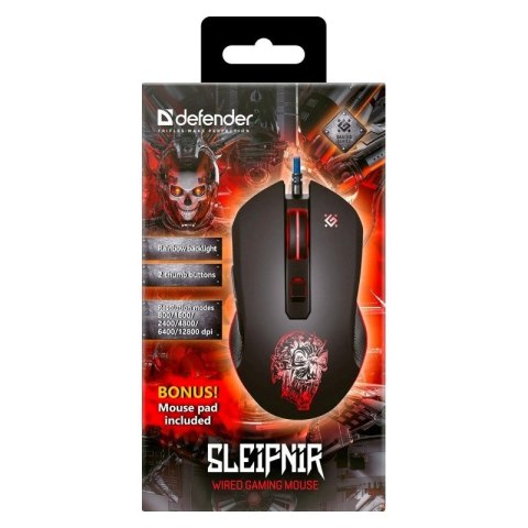 DEFENDER MYSZ GM-927 SLEIPNIR OPTIC 12800dpi 6P DEFENDER MYSZ GM-927 SLEIPNIR OPTIC 12800dpi 6P