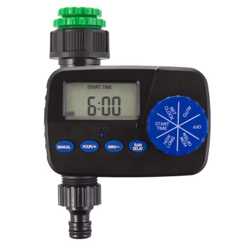 GREENBLUE ELEKTRONICZNY STEROWNIK NAWADNIANIA, ZASILANIE 2X1,5V AA GB390 GREENBLUE ELEKTRONICZNY STEROWNIK NAWADNIANIA, ZASILANIE 2X1,5V AA GB390