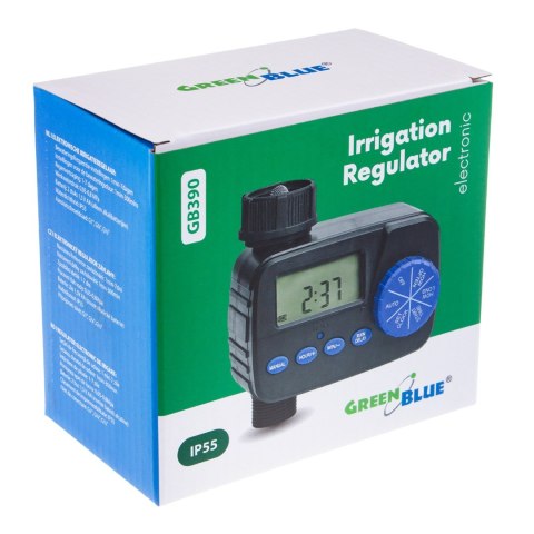GREENBLUE ELEKTRONICZNY STEROWNIK NAWADNIANIA, ZASILANIE 2X1,5V AA GB390 GREENBLUE ELEKTRONICZNY STEROWNIK NAWADNIANIA, ZASILANIE 2X1,5V AA GB390