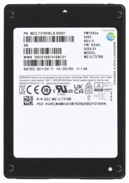 Dysk SSD Samsung PM1643a 3.84TB 2.5