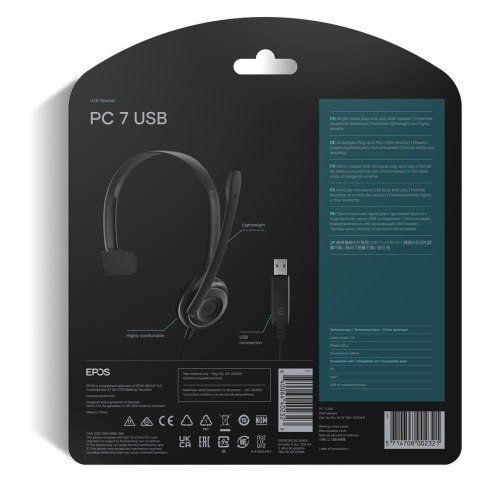 EPOS PC7 USB SŁUCHAWKA JEDNOUSZNA PC7 USB SŁUCHAWK EPOS PC7 USB SŁUCHAWKA JEDNOUSZNA PC7 USB SŁUCHAWK