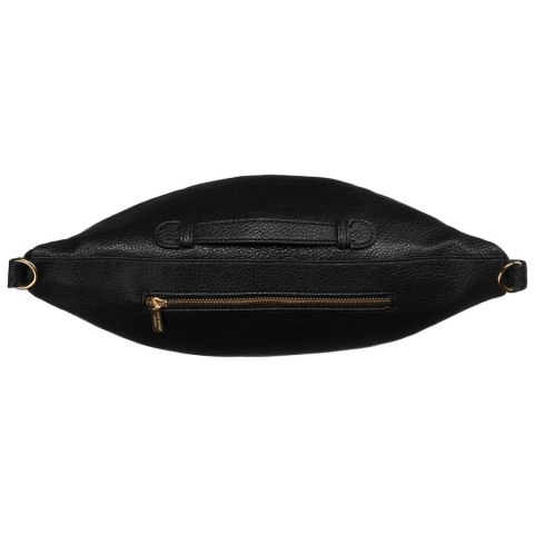 Klasyczna czarna saszetka damska nerka na biodra na ramię lub przez ramię crossbody eko skóra Peterson Klasyczna czarna saszetka damska nerka na biodra na ramię lub przez ramię crossbody eko skóra Peterson