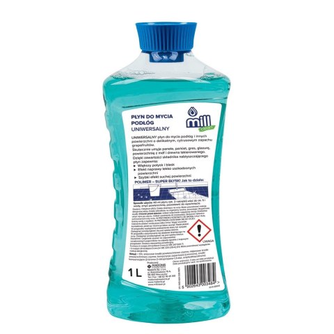 MILL CLEAN płyn do mycia podłóg Uniwersalny o zapachu Grejpfruta 1l MILL CLEAN płyn do mycia podłóg Uniwersalny o zapachu Grejpfruta 1l