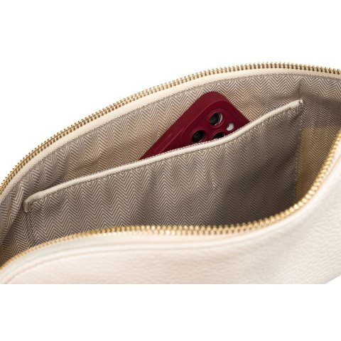 Miejska modna beżowa nerka damska na biodra lub przez ramię crossbody skóra ekologiczna Peterson Miejska modna beżowa nerka damska na biodra lub przez ramię crossbody skóra ekologiczna Peterson