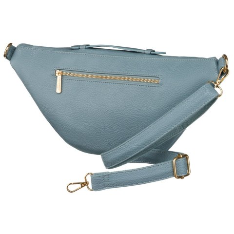 Modna sportowa niebieska saszetka damska na biodra, na ramię lub przez ramię nerka crossbody z eko skóry Peterson Modna sportowa niebieska saszetka damska na biodra, na ramię lub przez ramię nerka crossbody z eko skóry Peterson
