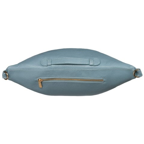 Modna sportowa niebieska saszetka damska na biodra, na ramię lub przez ramię nerka crossbody z eko skóry Peterson Modna sportowa niebieska saszetka damska na biodra, na ramię lub przez ramię nerka crossbody z eko skóry Peterson