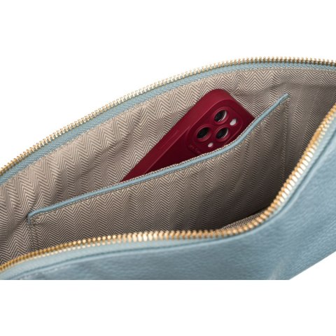 Niebieska saszetka damska biodrówka nerka na ramię crossbody z eko skóry Peterson Niebieska saszetka damska biodrówka nerka na ramię crossbody z eko skóry Peterson