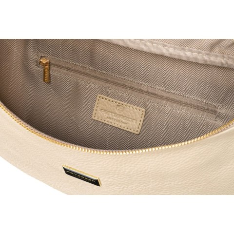 Pojemna, duża, beżowa nerka damska z eko skóry saszetka na ramię lub na biodra crossbody Peterson Pojemna, duża, beżowa nerka damska z eko skóry saszetka na ramię lub na biodra crossbody Peterson