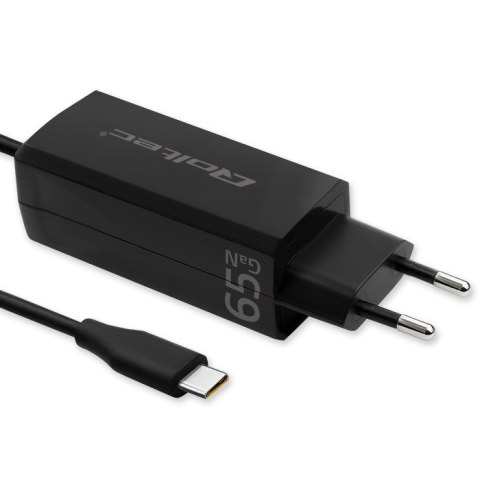 QOLTEC ŁADOWARKA SIECIOWA 65W GAN | 5-20V | 3-3.25A | USB 3.1 QOLTEC ŁADOWARKA SIECIOWA 65W GAN | 5-20V | 3-3.25A | USB 3.1