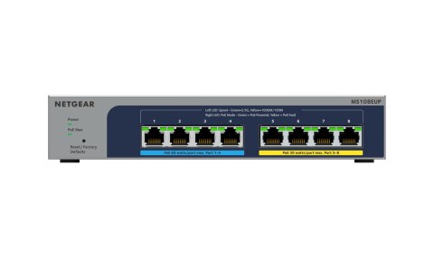 Switch Netgear MS108EUP-100EUS 8p PoE 230W (PoE+: 4p PoE++: 4p) Unmanaged Multigigabit Switch Netgear MS108EUP-100EUS 8p PoE 230W (PoE+: 4p PoE++: 4p) Unmanaged Multigigabit
