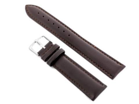 Pasek skórzany do zegarka W83L - ciemny brąz - 16mm Pasek skórzany do zegarka W83L - ciemny brąz - 16mm