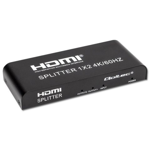 QOLTEC ROZDZIELACZ SPLITTER 2XHDMI 4KX2K | 6GB/S | 60HZ QOLTEC ROZDZIELACZ SPLITTER 2XHDMI 4KX2K | 6GB/S | 60HZ
