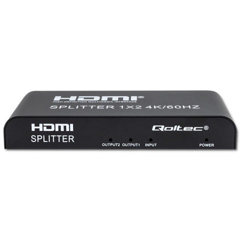 QOLTEC ROZDZIELACZ SPLITTER 2XHDMI 4KX2K | 6GB/S | 60HZ QOLTEC ROZDZIELACZ SPLITTER 2XHDMI 4KX2K | 6GB/S | 60HZ