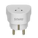 SAVIO ADAPTER PODRÓŻNY, GNIAZDO US - WTYK EU AP-01