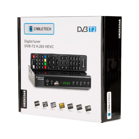 Tuner DVB-T2 H.265 HEVC Cabletech Tuner DVB-T2 H.265 HEVC Cabletech