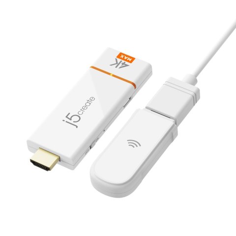 Adapter do bezprzewodowego przesyłania obrazu i dźwięku j5create Screencast 4K HDMI Wireless Display Adapter, Miracast/AirPlay/C