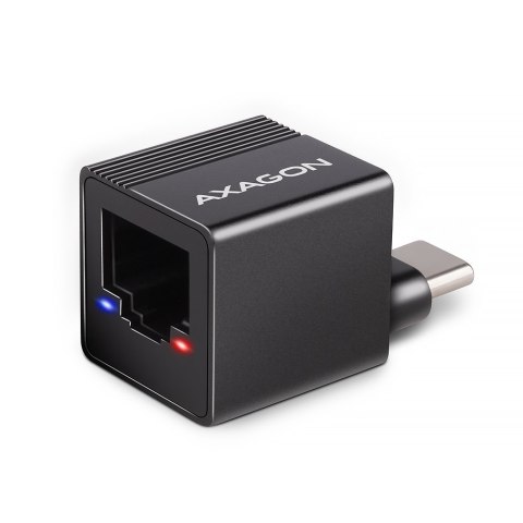 AXAGON ADE-MINIC Miniatur aluminum USB-C 3.2 Gen 1 Gigabit Ethernet 10/100/1000 Mb/s adapter with automatic installation AXAGON ADE-MINIC Miniatur aluminum USB-C 3.2 Gen 1 Gigabit Ethernet 10/100/1000 Mb/s adapter with automatic installation