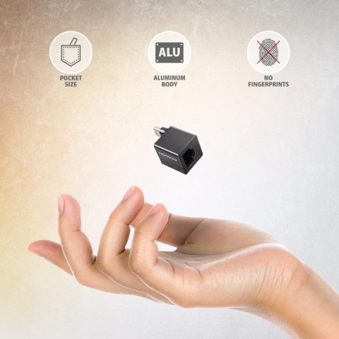 AXAGON ADE-MINIC Miniatur aluminum USB-C 3.2 Gen 1 Gigabit Ethernet 10/100/1000 Mb/s adapter with automatic installation AXAGON ADE-MINIC Miniatur aluminum USB-C 3.2 Gen 1 Gigabit Ethernet 10/100/1000 Mb/s adapter with automatic installation