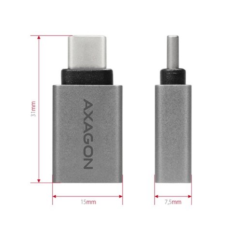 AXAGON Adapter into the USB-C port with USB Type A female output | RUCM-AFA AXAGON Adapter into the USB-C port with USB Type A female output | RUCM-AFA