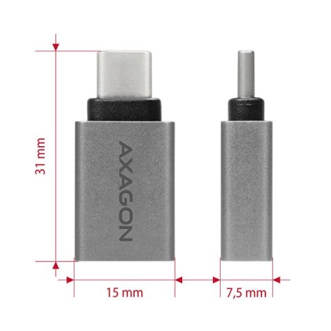 AXAGON Adapter into the USB-C port with USB Type A female output | RUCM-AFA AXAGON Adapter into the USB-C port with USB Type A female output | RUCM-AFA