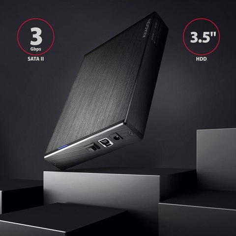 AXAGON | Compact aluminum USB 3.2 Gen 1 external box SATA intended for 3.5" HDD AXAGON | Compact aluminum USB 3.2 Gen 1 external box SATA intended for 3.5" HDD