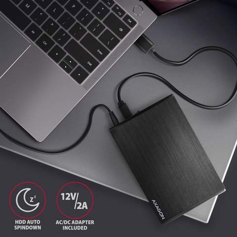 AXAGON | Compact aluminum USB 3.2 Gen 1 external box SATA intended for 3.5" HDD AXAGON | Compact aluminum USB 3.2 Gen 1 external box SATA intended for 3.5" HDD