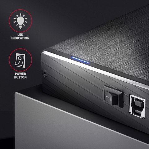AXAGON | Compact aluminum USB 3.2 Gen 1 external box SATA intended for 3.5" HDD AXAGON | Compact aluminum USB 3.2 Gen 1 external box SATA intended for 3.5" HDD