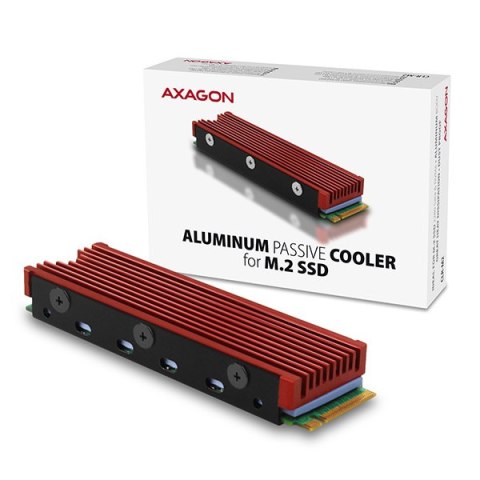 AXAGON | Passive aluminum cooler for all M.2 SSDs, size 2280, high 12 mm | CLR-M2 AXAGON | Passive aluminum cooler for all M.2 SSDs, size 2280, high 12 mm | CLR-M2