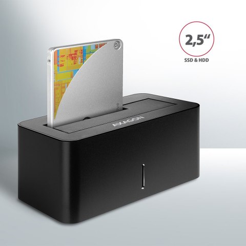 AXAGON | USB 3.0-1x SATA 6G HDD Dock Station, Black | ADSA-SN AXAGON | USB 3.0-1x SATA 6G HDD Dock Station, Black | ADSA-SN