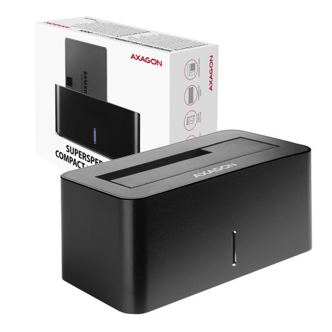 AXAGON | USB 3.0-1x SATA 6G HDD Dock Station, Black | ADSA-SN AXAGON | USB 3.0-1x SATA 6G HDD Dock Station, Black | ADSA-SN