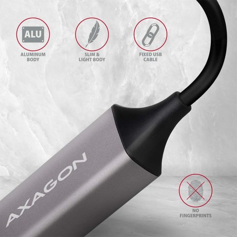 AXAGON ADE-TR Compact aluminum USB 3.2 Gen 1 Gigabit Ethernet 10/100/1000Mbit adapter with automatic installation AXAGON ADE-TR Compact aluminum USB 3.2 Gen 1 Gigabit Ethernet 10/100/1000Mbit adapter with automatic installation