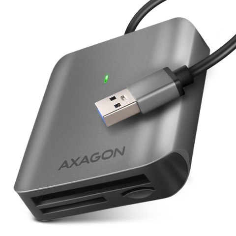 AXAGON Aluminum high-speed USB-A 3.2 Gen 1 memory card reader, 3 slots | CRE-S3 AXAGON Aluminum high-speed USB-A 3.2 Gen 1 memory card reader, 3 slots | CRE-S3