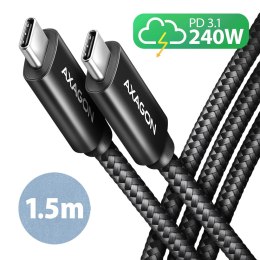 AXAGON Data and charging USB 480Mbps cable, 1.5 m | BUCM2-CM15AB | USB-C to USB-C