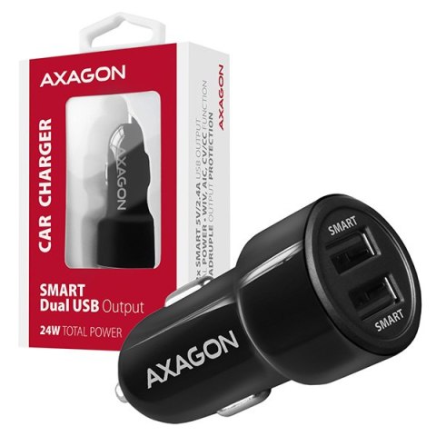 AXAGON Dual car charger, 24W | PWC-5V5 AXAGON Dual car charger, 24W | PWC-5V5