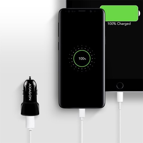 AXAGON Dual car charger, 31.5W | PWC-QC5 AXAGON Dual car charger, 31.5W | PWC-QC5