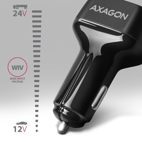 AXAGON Dual car charger, 38W | PWC-PQ38 AXAGON Dual car charger, 38W | PWC-PQ38