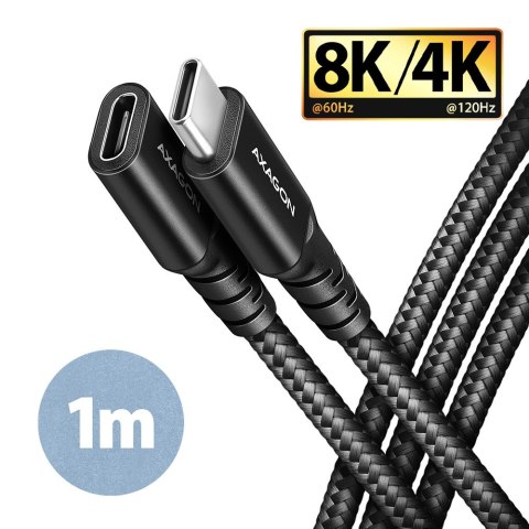 AXAGON Extension USB 20Gbps cable, 1 m | BUCM32-CF10AB | USB-C to USB-C AXAGON Extension USB 20Gbps cable, 1 m | BUCM32-CF10AB | USB-C to USB-C