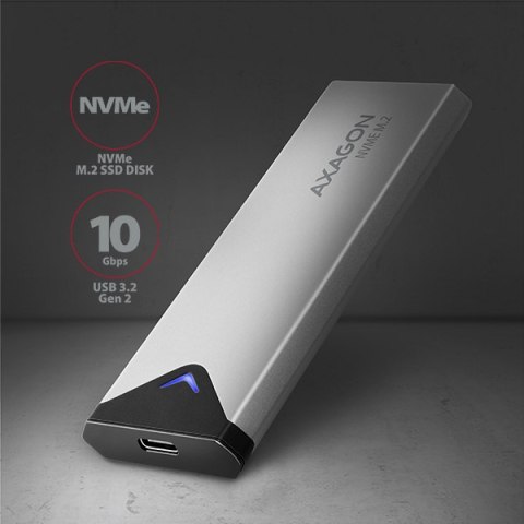 AXAGON External SuperSpeed+ USB-C metal box for M.2 NVMe SSD disks having sizes of up 42 to 80 mm AXAGON External SuperSpeed+ USB-C metal box for M.2 NVMe SSD disks having sizes of up 42 to 80 mm