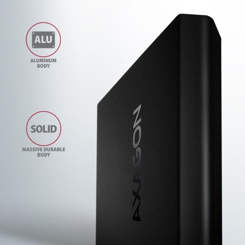 AXAGON External USB-C 10Gbps metal box for M.2 NVMe SSD disks AXAGON External USB-C 10Gbps metal box for M.2 NVMe SSD disks