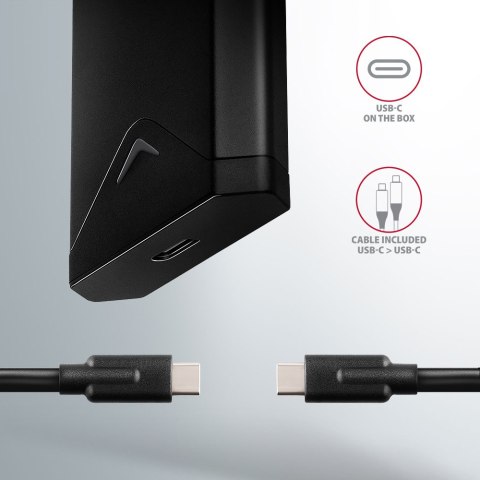 AXAGON External USB-C 10Gbps metal box for M.2 NVMe SSD disks AXAGON External USB-C 10Gbps metal box for M.2 NVMe SSD disks