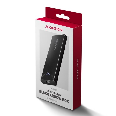 AXAGON External USB-C 10Gbps metal box for M.2 NVMe SSD disks AXAGON External USB-C 10Gbps metal box for M.2 NVMe SSD disks