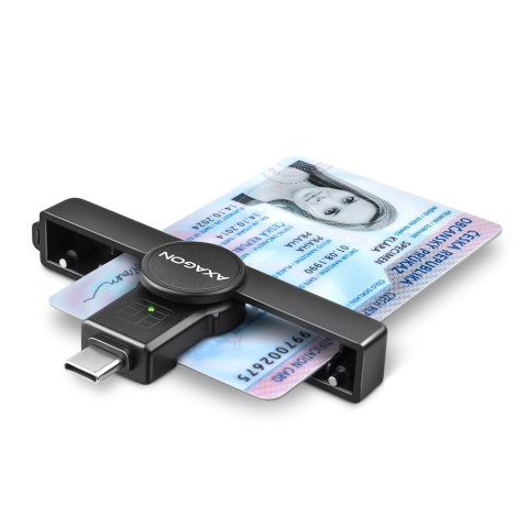 AXAGON Foldable pocket USB-C contact Smart/ID card reader | CRE-SMPC AXAGON Foldable pocket USB-C contact Smart/ID card reader | CRE-SMPC