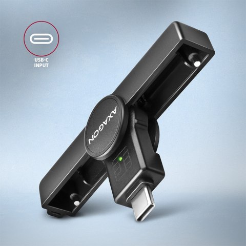 AXAGON Foldable pocket USB-C contact Smart/ID card reader | CRE-SMPC AXAGON Foldable pocket USB-C contact Smart/ID card reader | CRE-SMPC
