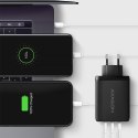 AXAGON GaN wallcharger, 3x port (USB-A + 2x USB-C), PD3.0/PPS/QC4+/SFC2.0/AFC/SCP/FCP/Apple, 100W | ACU-DPQ100