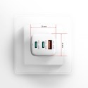 AXAGON GaN wallcharger 3x port (USB-A + 2x USB-C), PD3.0/PPS/QC4+/SFC2.0/AFC/SCP/FCP/Apple, 65W | ACU-DPQ65W