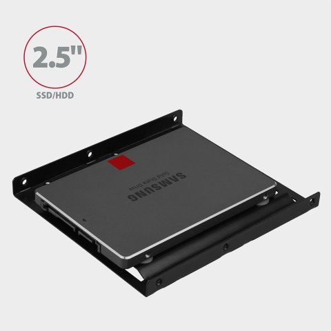 AXAGON Metal frame for mounting one 2.5" disk into one 3.5" position | RHD-125B AXAGON Metal frame for mounting one 2.5" disk into one 3.5" position | RHD-125B