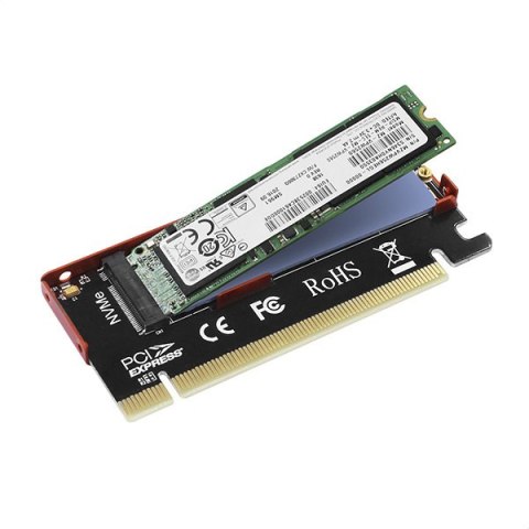 AXAGON PCI-Express x16 internal adapter to connect an NVMe M.2 SSD to a desktop | PCEM2-S AXAGON PCI-Express x16 internal adapter to connect an NVMe M.2 SSD to a desktop | PCEM2-S