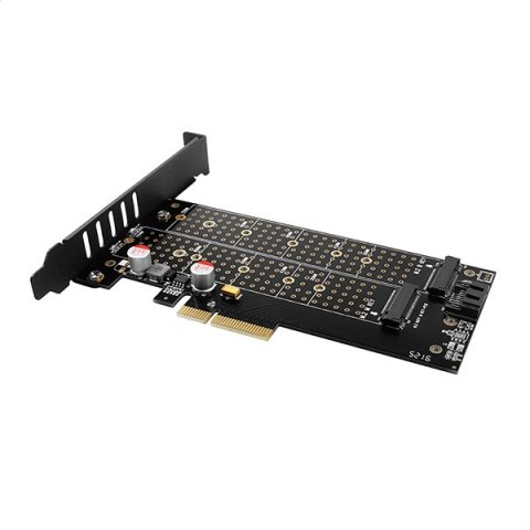 AXAGON PCI-Express x4 adapter to connect up to two M.2 disks to a computer | PCEM2-D AXAGON PCI-Express x4 adapter to connect up to two M.2 disks to a computer | PCEM2-D