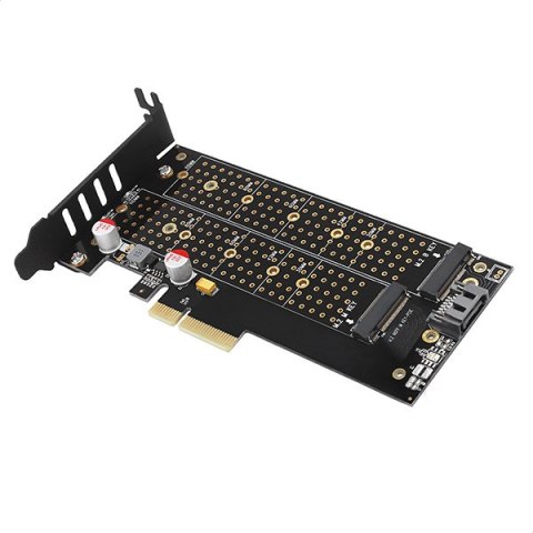 AXAGON PCI-Express x4 adapter to connect up to two M.2 disks to a computer | PCEM2-D AXAGON PCI-Express x4 adapter to connect up to two M.2 disks to a computer | PCEM2-D